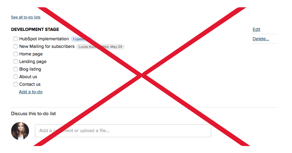 do not leave coment in to do list.png