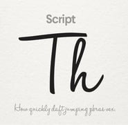 Script font (Source: 99designs)